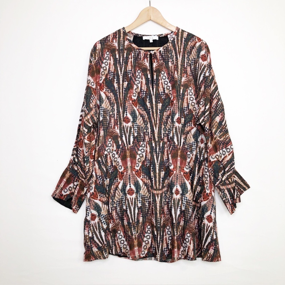 IRO size 16W Multi colored graphic print mini dress